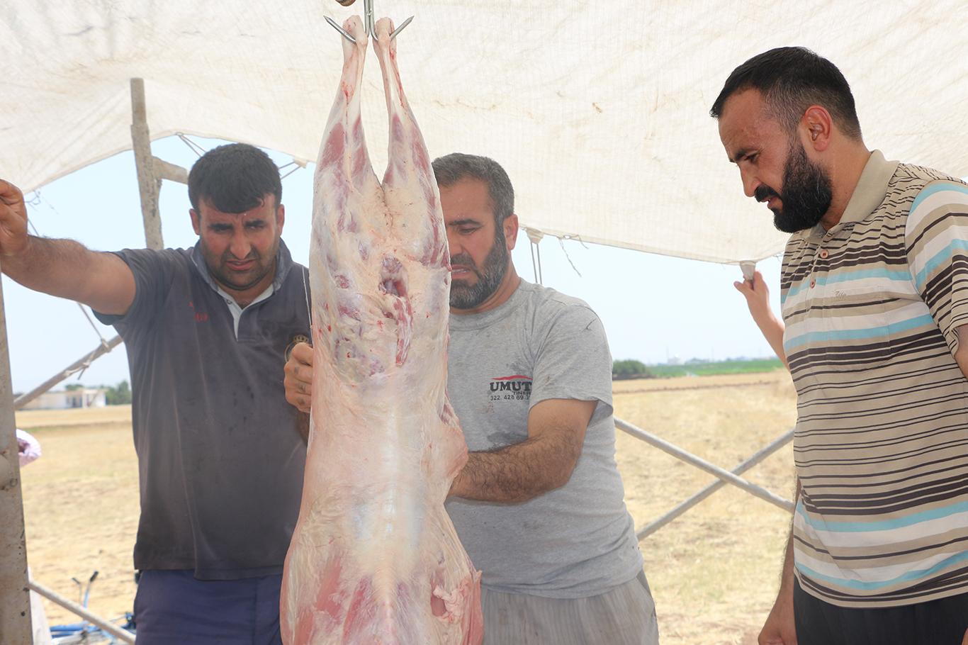 Umut Kervanından Kızıltepe’de kurban eti dağıtımı